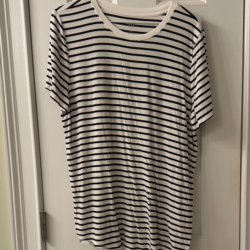 Navy and white womens t/tunic